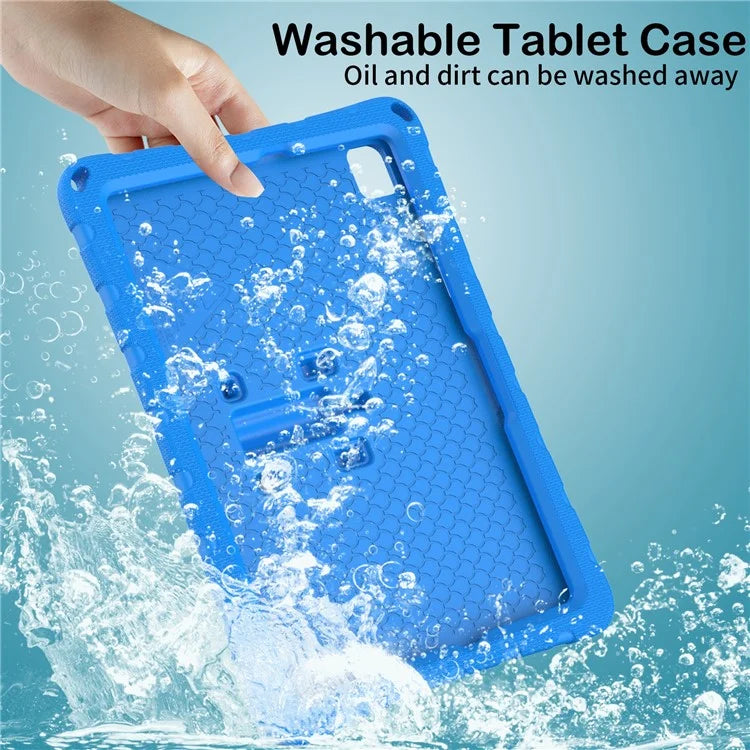 For Samsung Galaxy Tab A9+ Case Butterfly Kickstand EVA Tablet Cover with Shoulder Strap