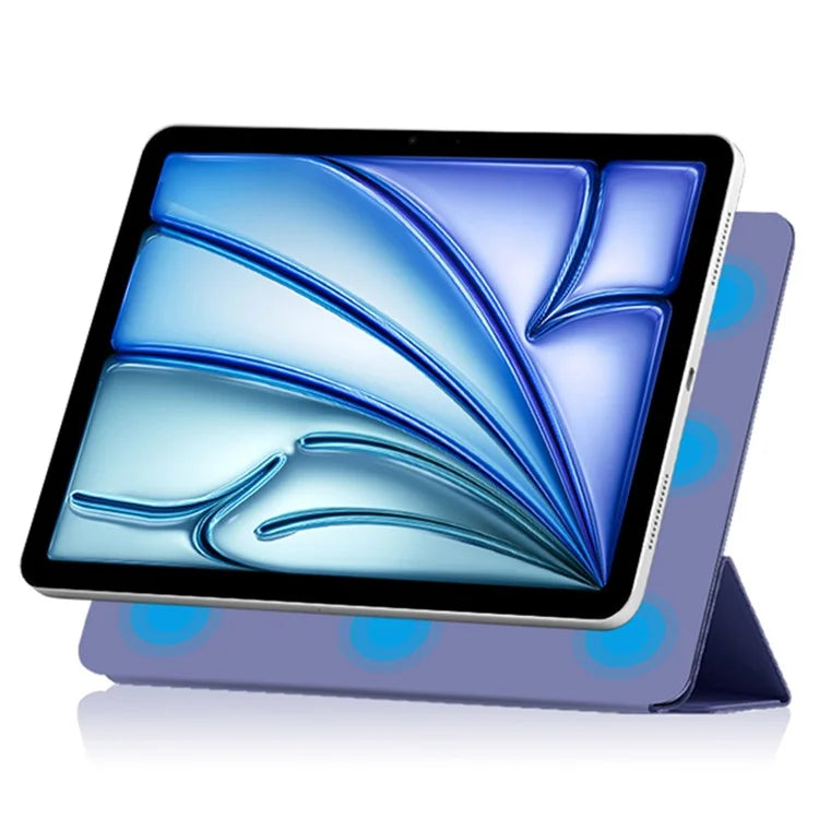 For iPad Air 13 (2024) (M2) Stand Case Shockproof Magnetic PU Leather Flip Tablet Cover