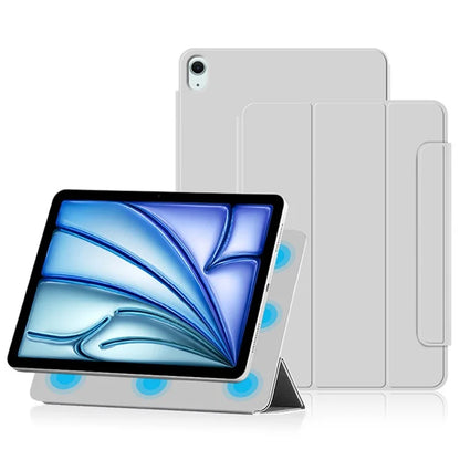 For iPad Air 13 (2024) (M2) Stand Case Shockproof Magnetic PU Leather Flip Tablet Cover