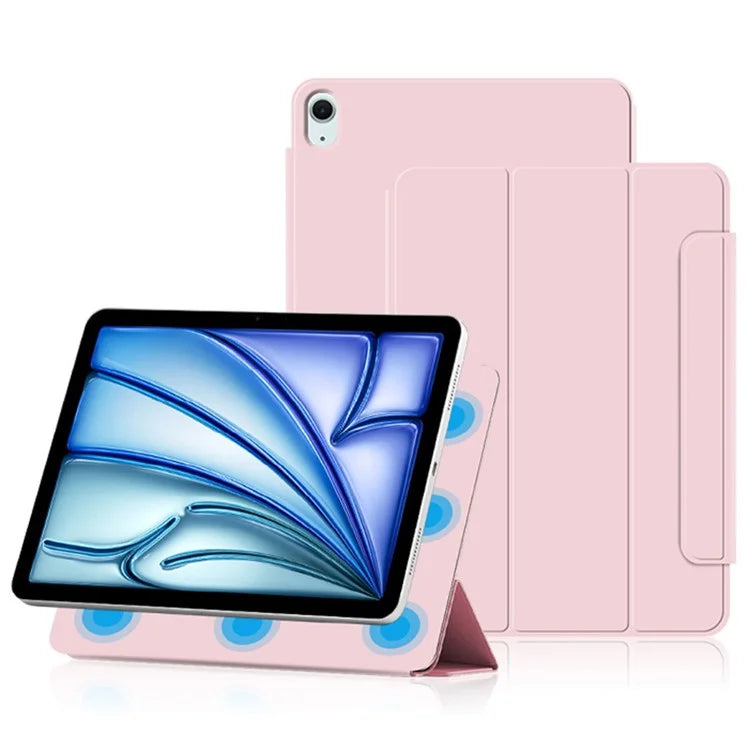 For iPad Air 13 (2024) (M2) Stand Case Shockproof Magnetic PU Leather Flip Tablet Cover