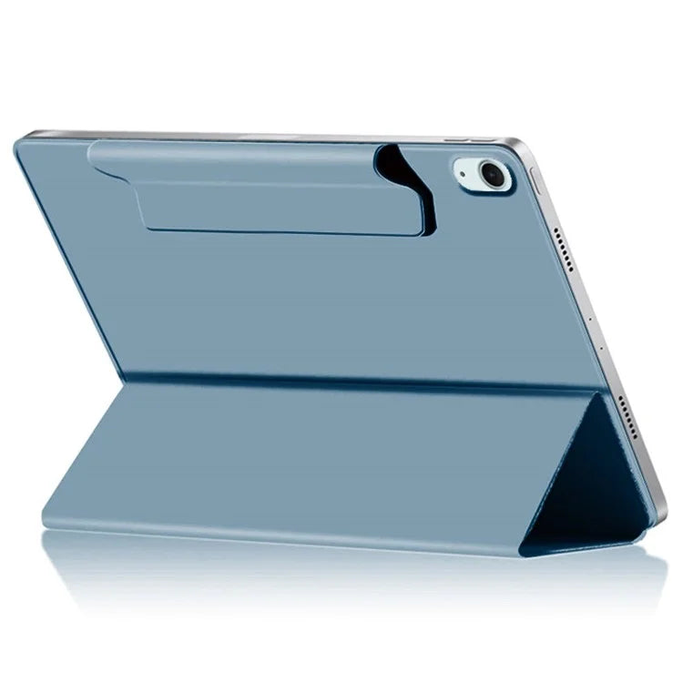 For iPad Air 13 (2024) (M2) Stand Case Shockproof Magnetic PU Leather Flip Tablet Cover Blue