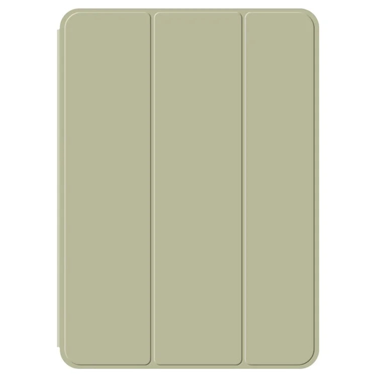 For iPad Air 11 (2024) (M2) Shockproof Case Magnetic Attachment PU Leather + TPU Tri-Fold Stand Cover