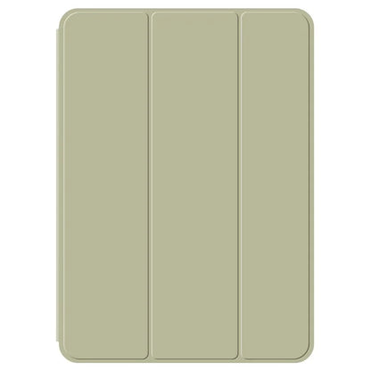 For iPad Air 11 (2024) (M2) Shockproof Case Magnetic Attachment PU Leather + TPU Tri-Fold Stand Cover