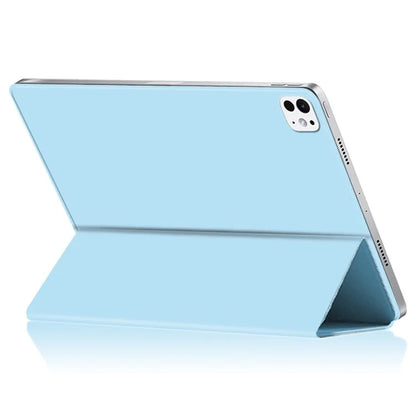 For iPad Pro 11 (2024) (M4) Case Magnetic Attachment Tri-Fold Stand Protective Shell