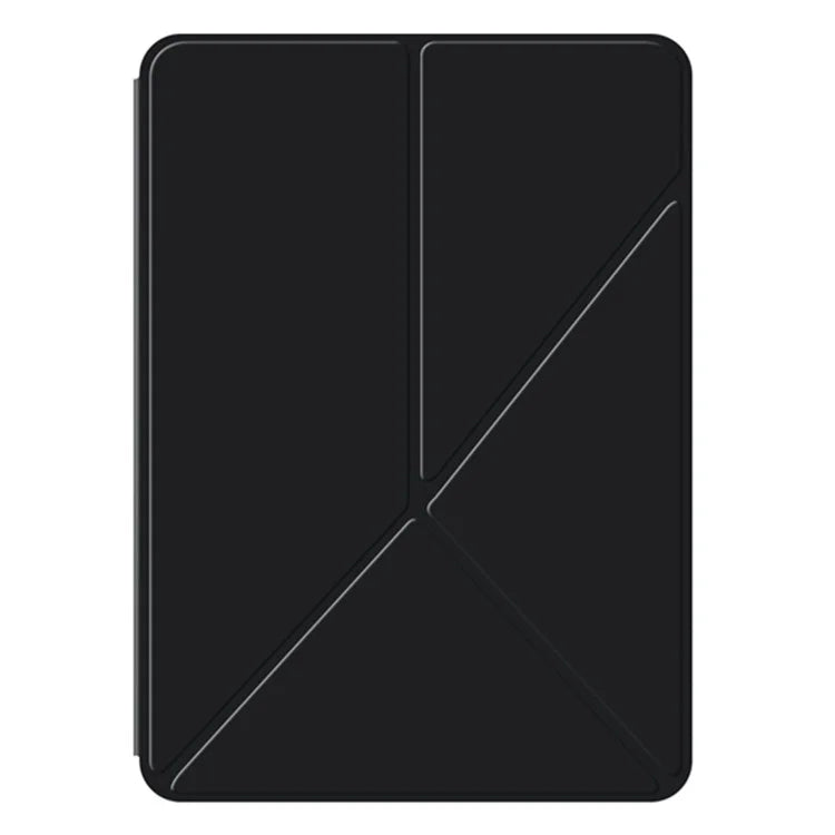 For iPad Pro 11 (2024) (M4) Case Magnetic Attachment PU Leather Origami Stand Tablet Cover