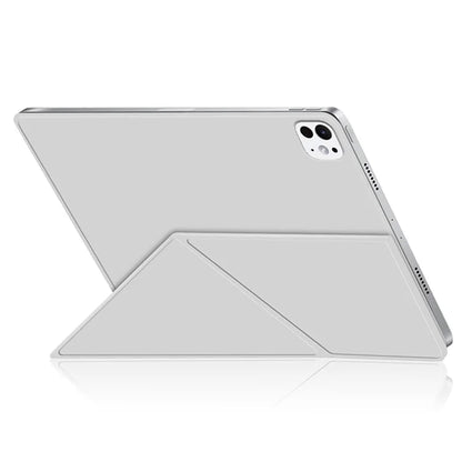 For iPad Pro 11 (2024) (M4) Case Magnetic Attachment PU Leather Origami Stand Tablet Cover