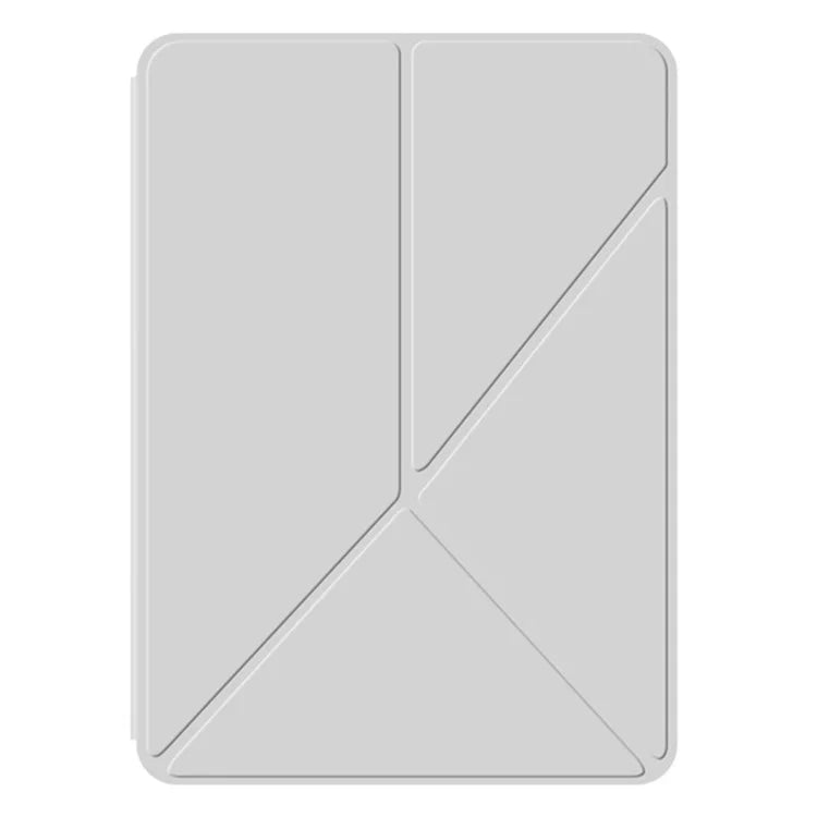 For iPad Pro 11 (2024) (M4) Case Magnetic Attachment PU Leather Origami Stand Tablet Cover