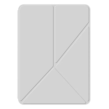 For iPad Pro 11 (2024) (M4) Case Magnetic Attachment PU Leather Origami Stand Tablet Cover