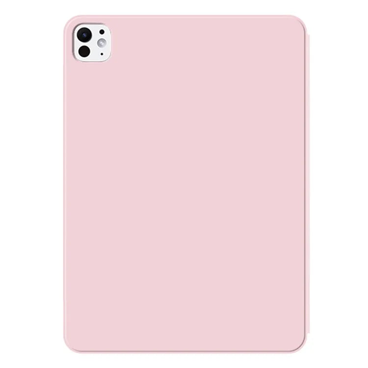 For iPad Pro 11 (2024) (M4) Case Magnetic Attachment PU Leather Origami Stand Tablet Cover