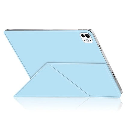 For iPad Pro 11 (2024) (M4) Case Magnetic Attachment PU Leather Origami Stand Tablet Cover