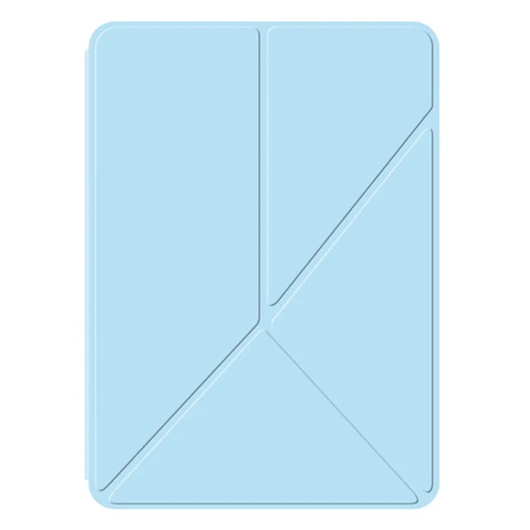 For iPad Pro 11 (2024) (M4) Case Magnetic Attachment PU Leather Origami Stand Tablet Cover