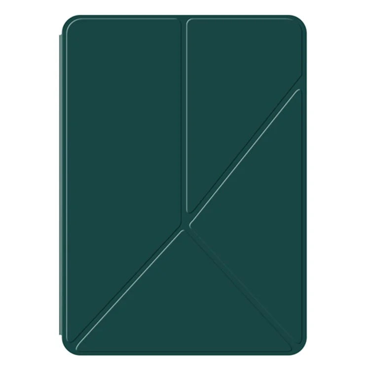 For iPad Pro 11 (2024) (M4) Case Magnetic Attachment PU Leather Origami Stand Tablet Cover
