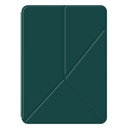 For iPad Pro 11 (2024) (M4) Case Magnetic Attachment PU Leather Origami Stand Tablet Cover
