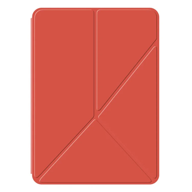 For iPad Pro 11 (2024) (M4) Case Magnetic Attachment PU Leather Origami Stand Tablet Cover