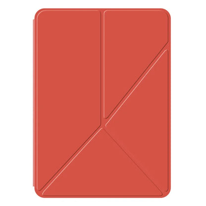For iPad Pro 11 (2024) (M4) Case Magnetic Attachment PU Leather Origami Stand Tablet Cover