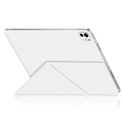 For iPad Pro 11 (2024) (M4) Case Magnetic Attachment PU Leather Origami Stand Tablet Cover
