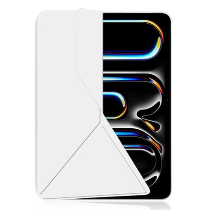 For iPad Pro 11 (2024) (M4) Case Magnetic Attachment PU Leather Origami Stand Tablet Cover