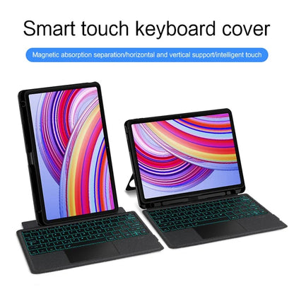 For Xiaomi Redmi Pad Pro Leather Case Tablet Stand Cover with Backlight Touchpad Bluetooth Keyboard