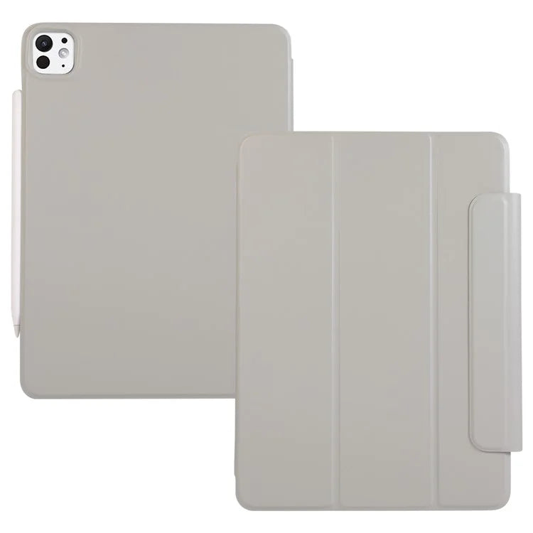 For iPad Pro 11 (2024) Case PU Leather Auto Sleep / Wake Cover Magnetic Attachment