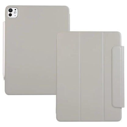 For iPad Pro 11 (2024) Case PU Leather Auto Sleep / Wake Cover Magnetic Attachment
