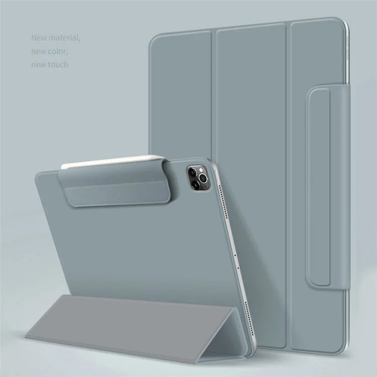 For iPad Pro 11 (2024) Case PU Leather Auto Sleep / Wake Cover Magnetic Attachment