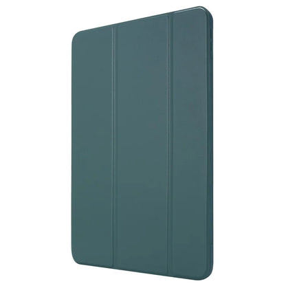 For iPad Pro 13 (2024) Case Tri-Fold Stand Leather+Silicone Tablet Cover