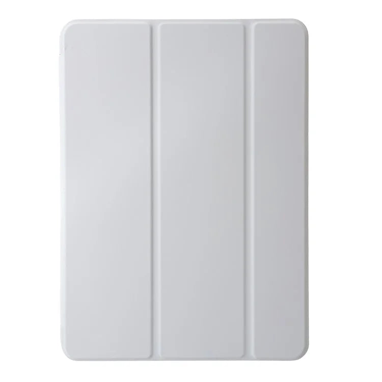 For iPad Pro 13 (2024) Case Tri-Fold Stand Leather+Silicone Tablet Cover
