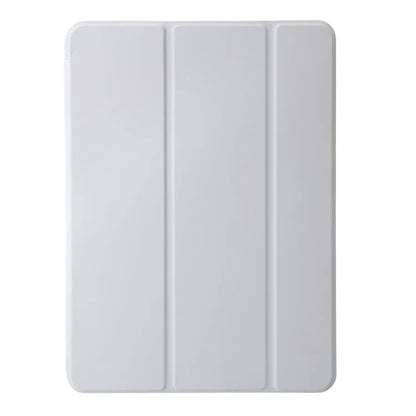 For iPad Pro 13 (2024) Case Tri-Fold Stand Leather+Silicone Tablet Cover
