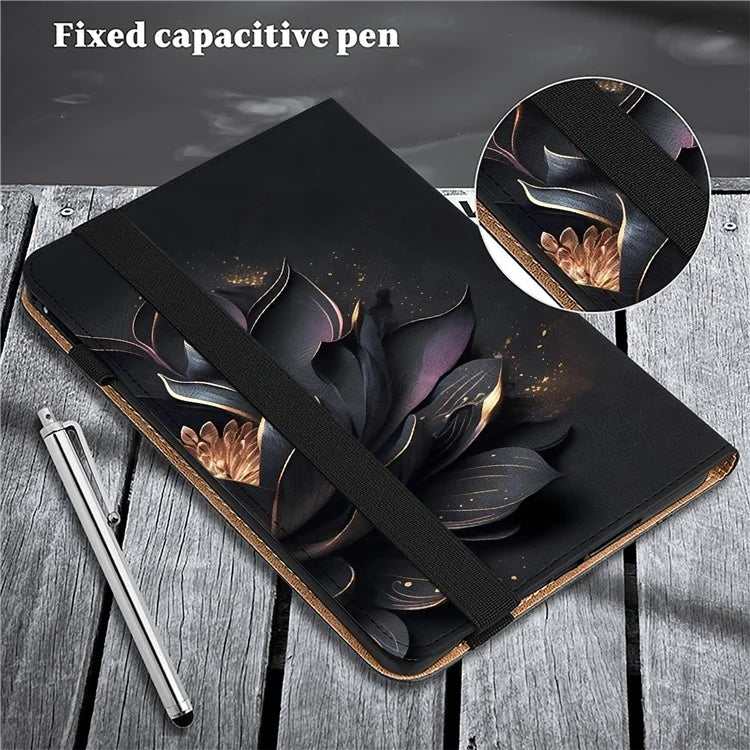 For iPad Pro 13 (2024) Case PU Leather Pattern Printing Tablet Cover with Stand Function