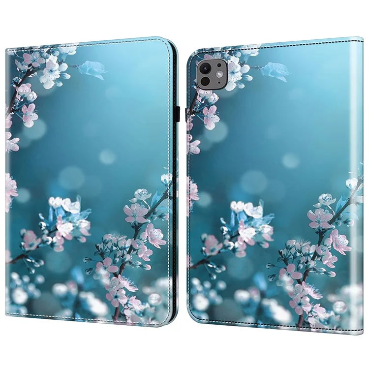 For iPad Pro 13 (2024) Case PU Leather Pattern Printing Tablet Cover with Stand Function