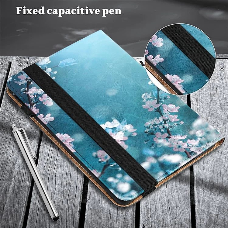 For iPad Pro 13 (2024) Case PU Leather Pattern Printing Tablet Cover with Stand Function