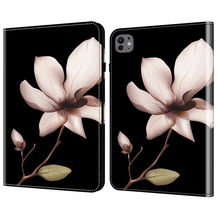 For iPad Pro 13 (2024) Case PU Leather Pattern Printing Tablet Cover with Stand Function