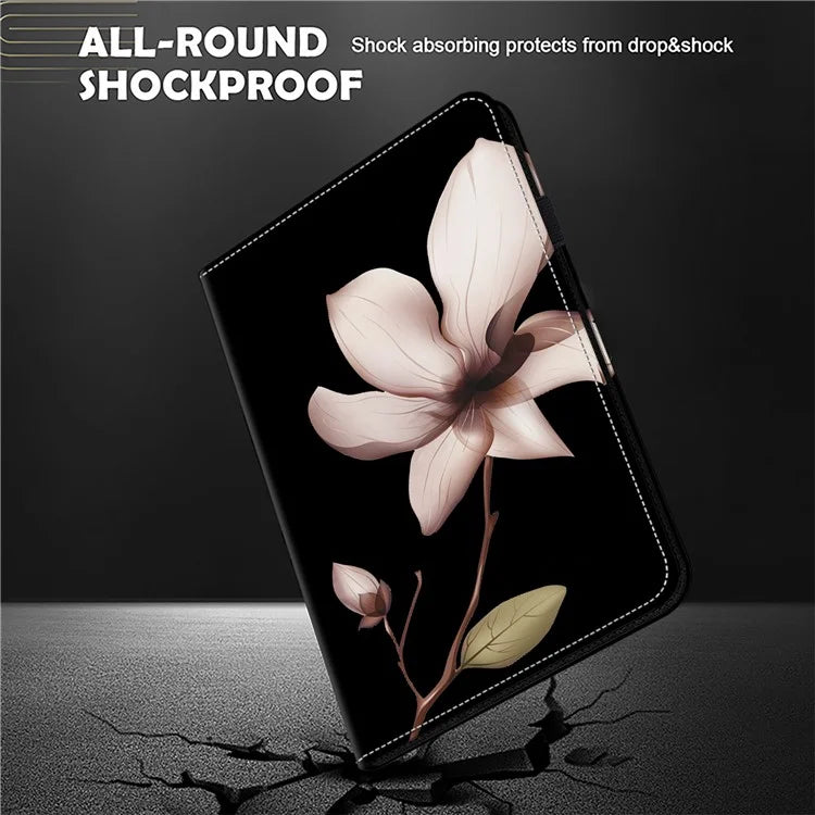 For iPad Pro 13 (2024) Case PU Leather Pattern Printing Tablet Cover with Stand Function
