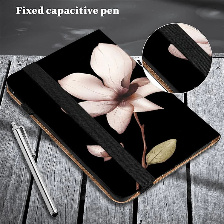 For iPad Pro 13 (2024) Case PU Leather Pattern Printing Tablet Cover with Stand Function