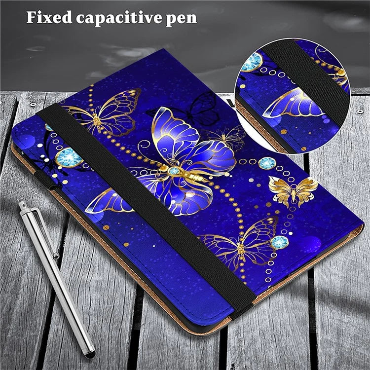 For iPad Pro 13 (2024) Case PU Leather Pattern Printing Tablet Cover with Stand Function