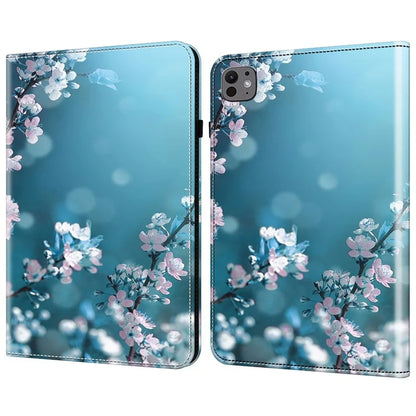 For iPad Pro 11 (2024) Case PU Leather Support Stand Pattern Printing Tablet Cover