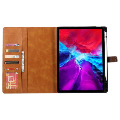 For iPad Pro 11 (2024) Case Auto Wake / Sleep Leather Wallet Tablet Cover with Card Slot