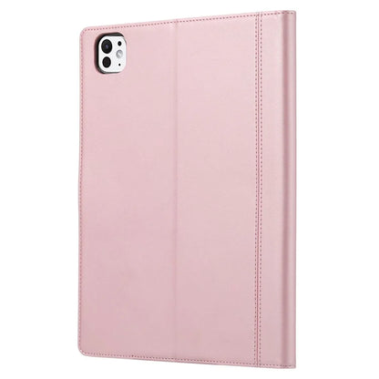 For iPad Pro 11 (2024) Case Auto Wake / Sleep Leather Wallet Tablet Cover with Card Slot