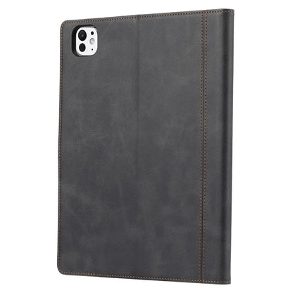 For iPad Pro 11 (2024) Case Auto Wake / Sleep Leather Wallet Tablet Cover with Card Slot