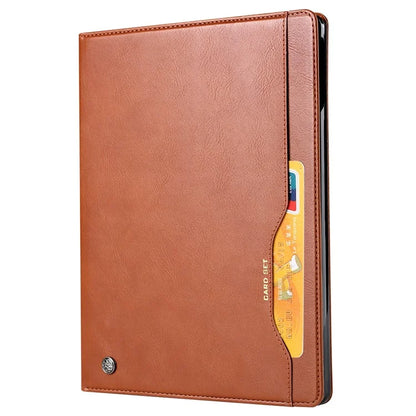 For iPad Pro 11 (2024) Case Card Slot Wallet PU Leather Auto Wake / Sleep Table Cover with Pen Slot