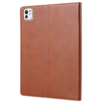 For iPad Pro 11 (2024) Case Card Slot Wallet PU Leather Auto Wake / Sleep Table Cover with Pen Slot