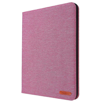For iPad Pro 11 (2024) Case Cloth Texture Leather Tablet Cover with Pen Holder