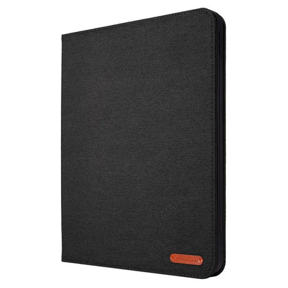 For iPad Pro 11 (2024) Case Cloth Texture Leather Tablet Cover with Pen Holder