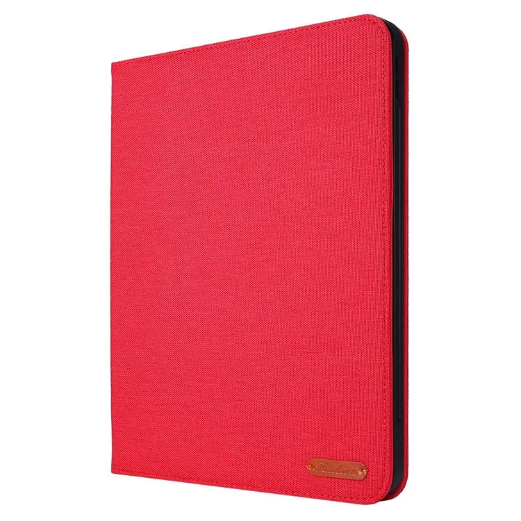 For iPad Pro 11 (2024) Case Cloth Texture Leather Tablet Cover with Pen Holder