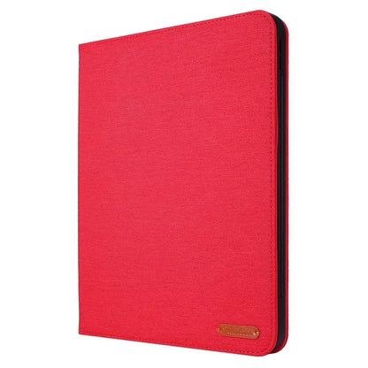 For iPad Pro 11 (2024) Case Cloth Texture Leather Tablet Cover with Pen Holder