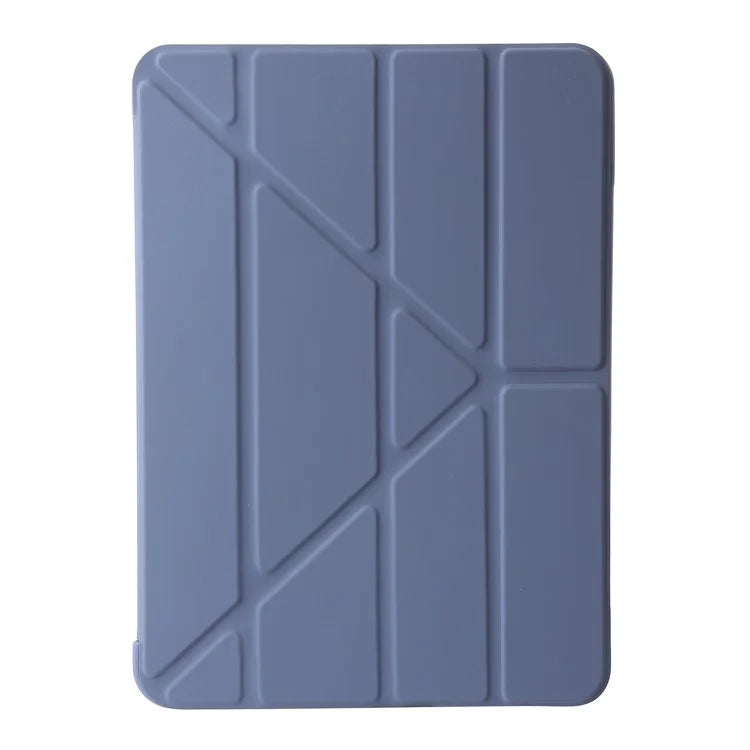 For iPad Air 13 (2024) Case Origami Stand PU Leather+Silicone Tablet Cover with Auto Sleep / Wake