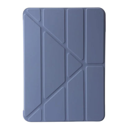 For iPad Air 13 (2024) Case Origami Stand PU Leather+Silicone Tablet Cover with Auto Sleep / Wake