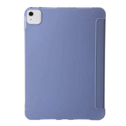For iPad Air 13 (2024) Case Origami Stand PU Leather+Silicone Tablet Cover with Auto Sleep / Wake