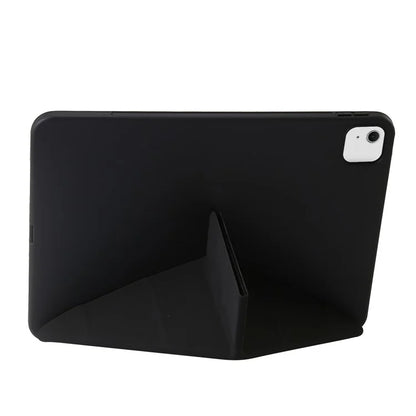 For iPad Air 13 (2024) Case Origami Stand PU Leather+Silicone Tablet Cover with Auto Sleep / Wake