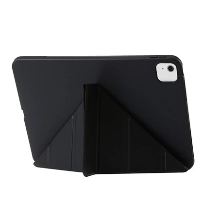 For iPad Air 13 (2024) Case Origami Stand PU Leather+Silicone Tablet Cover with Auto Sleep / Wake